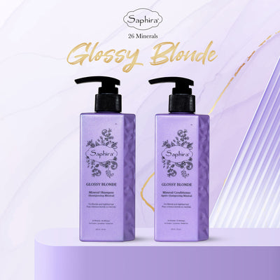 Glossy Blonde Shampoo & Conditioner Duo - Saphira
