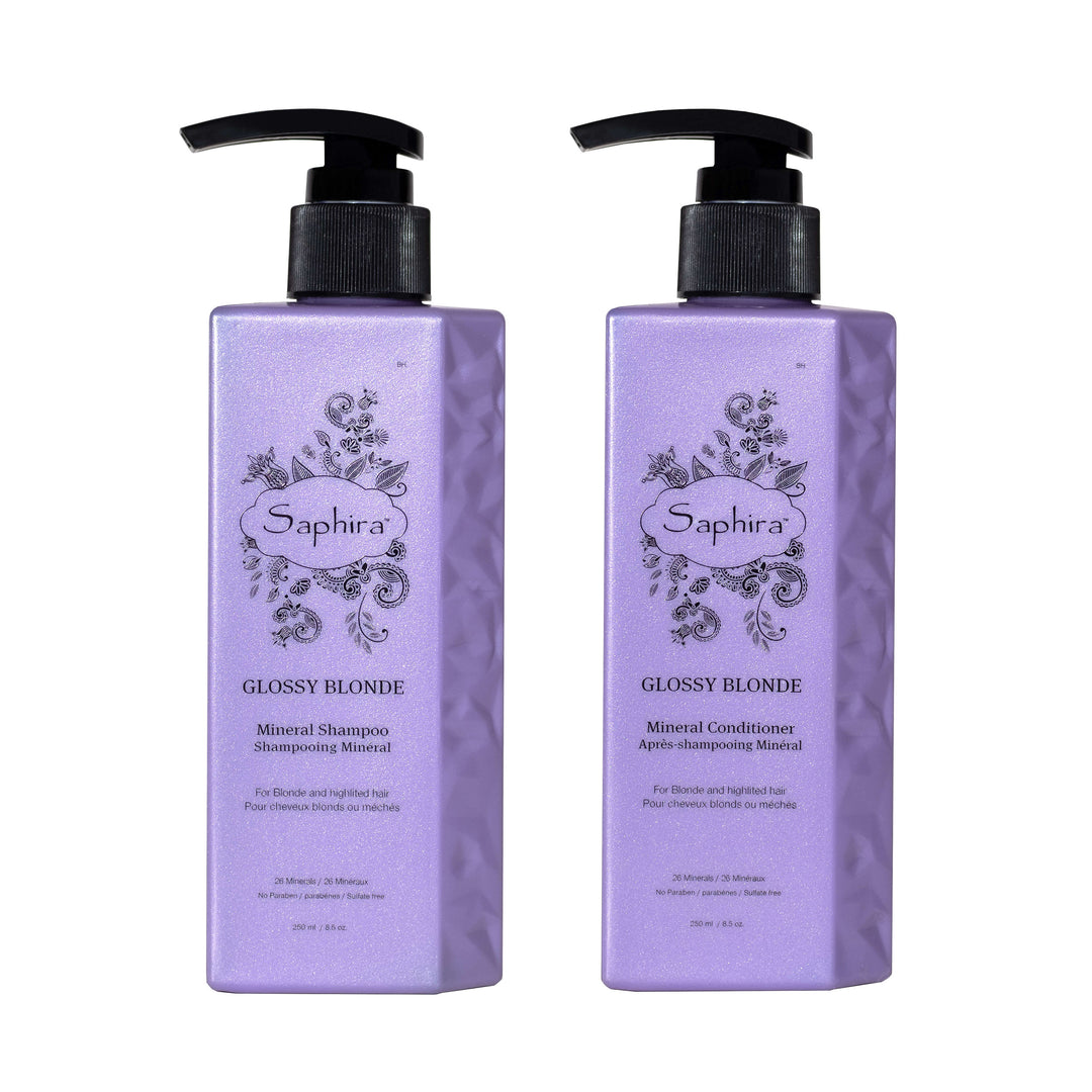Glossy Blonde Shampoo & Conditioner Duo - Saphira