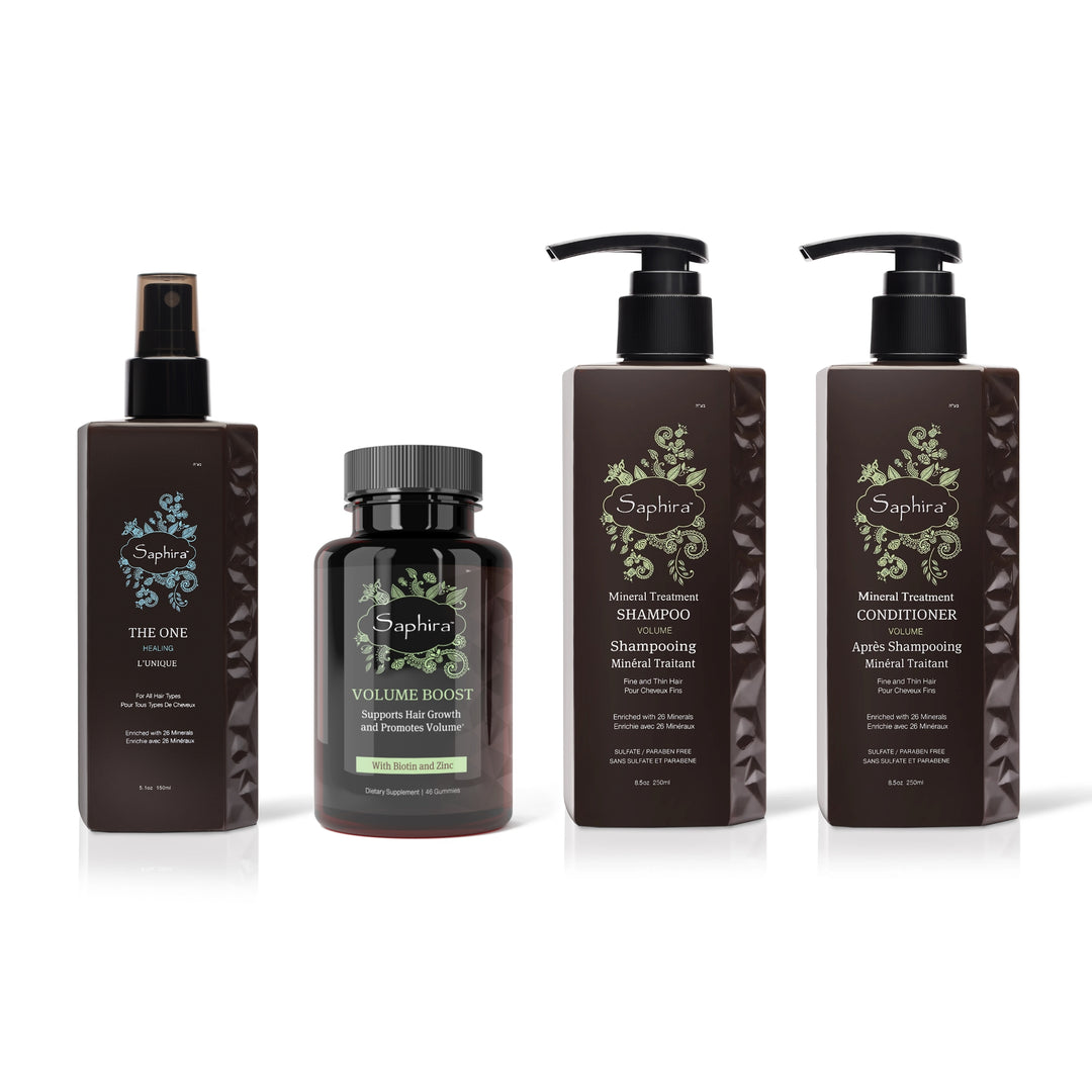 Hair care set for extra volume